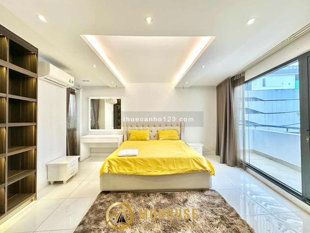 PENTHOUSE LUXURY 100M2 - 1PN - BALCONY SIÊU TO KHỦNG LỒ - THANG MÁY - BẢO VỆ 24/24 - HẦM XE