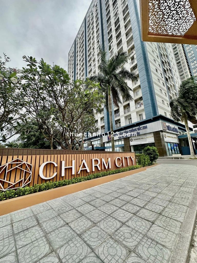 (HOT) Cho thuê căn hộ 2 phòng ngủ 55m2 CÓ SÂN VƯỜN tại Charm City cạnh Vincom Dĩ An