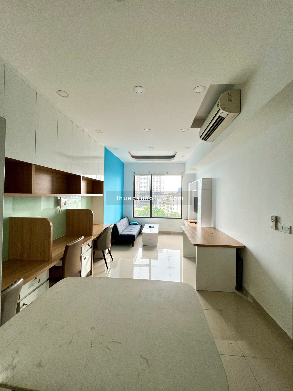 1PN 55m2, Nội Thất Đầy Đủ Cho thuê Gía 14tr/tháng Hotline 0906233195 Tại Sunrise City View