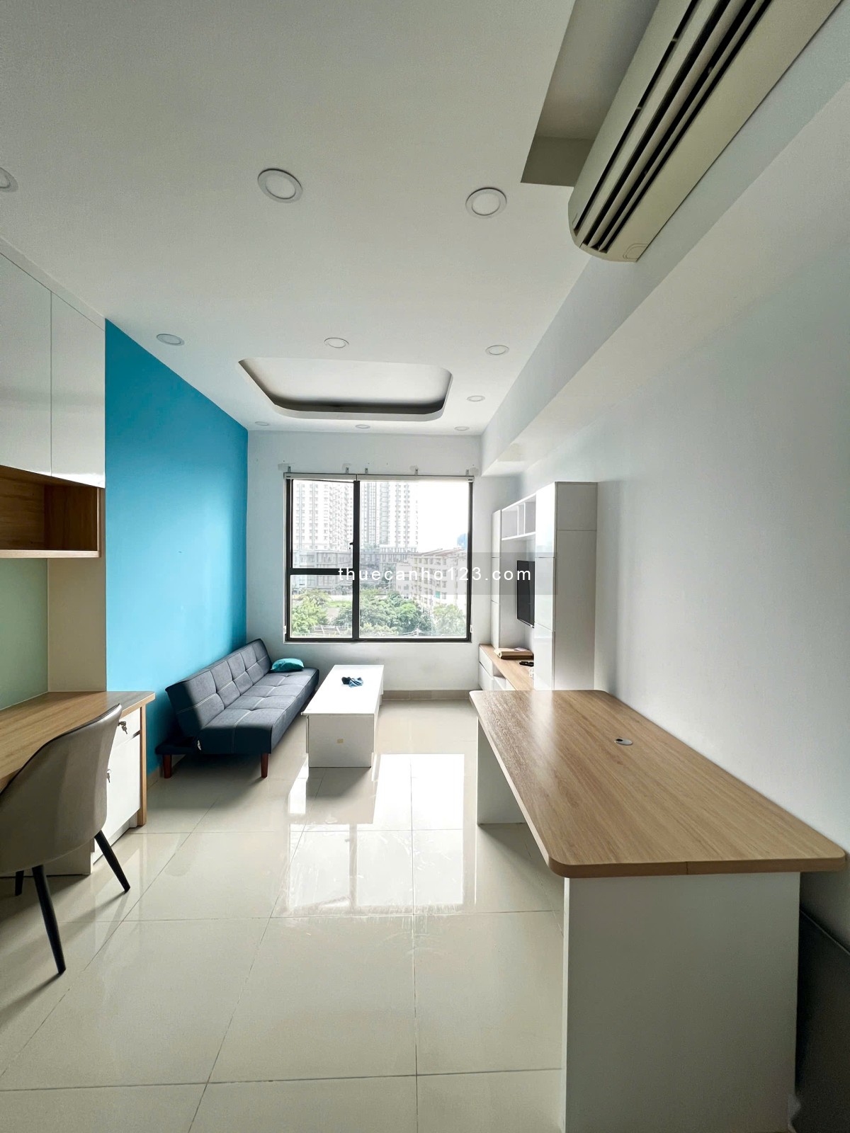 1PN 55m2, Nội Thất Đầy Đủ Cho thuê Gía 14tr/tháng Hotline 0906233195 Tại Sunrise City View