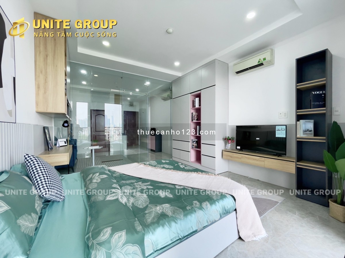 Căn hộ 1PN ban công view thoáng mát, gần trung tâm thương mại Lotte Q7