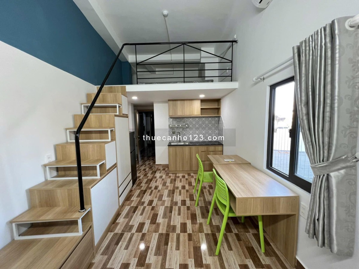 Cho Thuê Căn Hộ Duplex - Full Nội Thất - Cửa Sổ đường Nguyễn Xí.