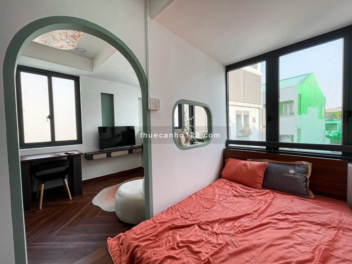 Cho Thuê Căn Hộ 1PN rộng 40m2 siêu xinh đầy đủ nội thất gần cầu Lê Văn Sỹ, chùa Pháp Hoa, ĐH Sư Phạm