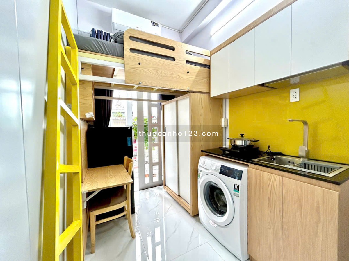 Cho thuê căn hộ Duplex rộng thoáng nội thất cao câp ở được 2 người gần big C Tô Hiến Thành quận 10