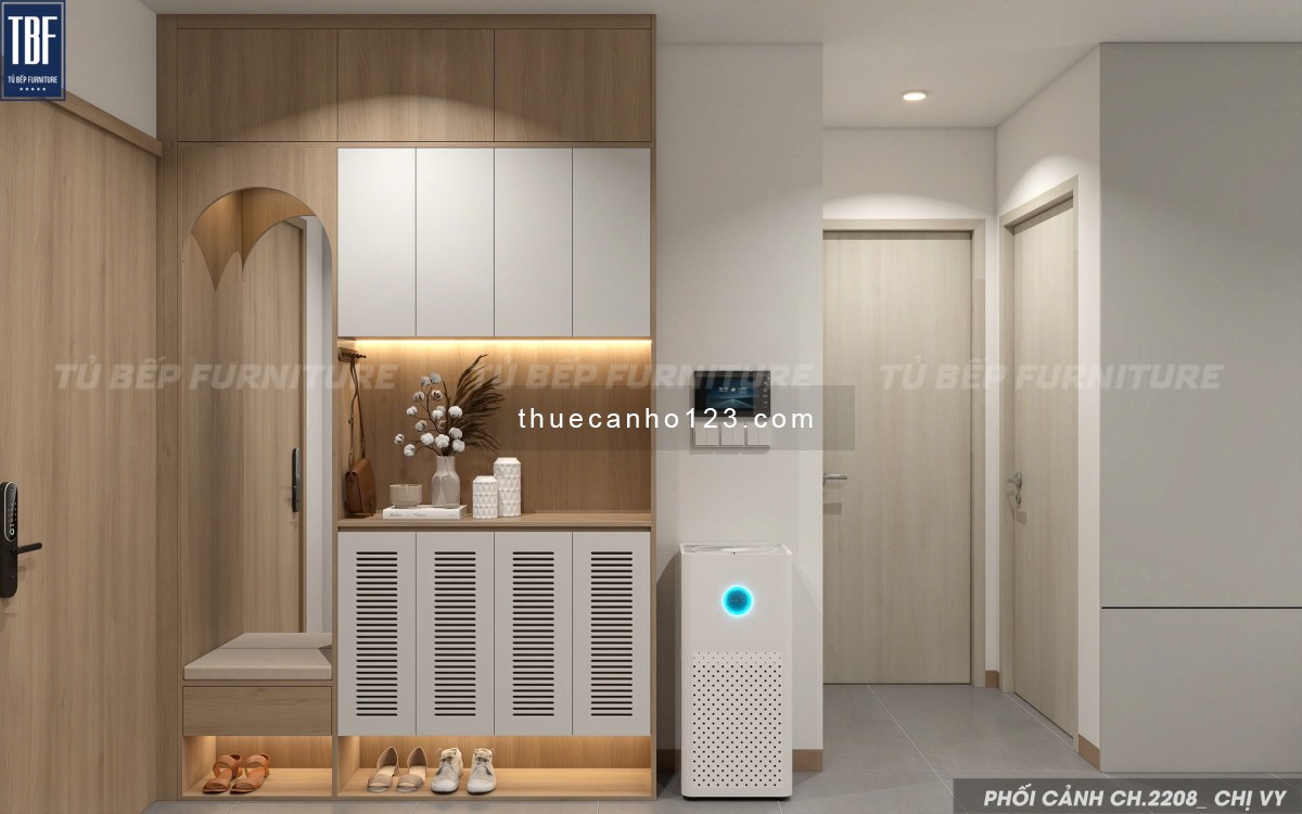 Cho thuê 2 phòng ngủ Sam Tower tầng cao nội thất mới 100%