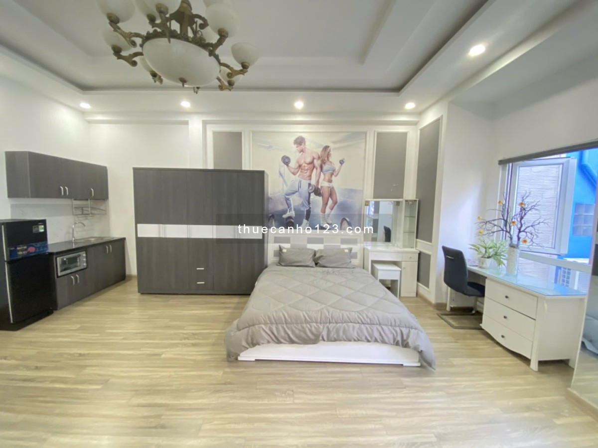 Cho thuê căn hộ quận 3, 50m2, nhà biệt thự, nội thất cao cấp ngay vòng xoay Công Trường Dân Chủ