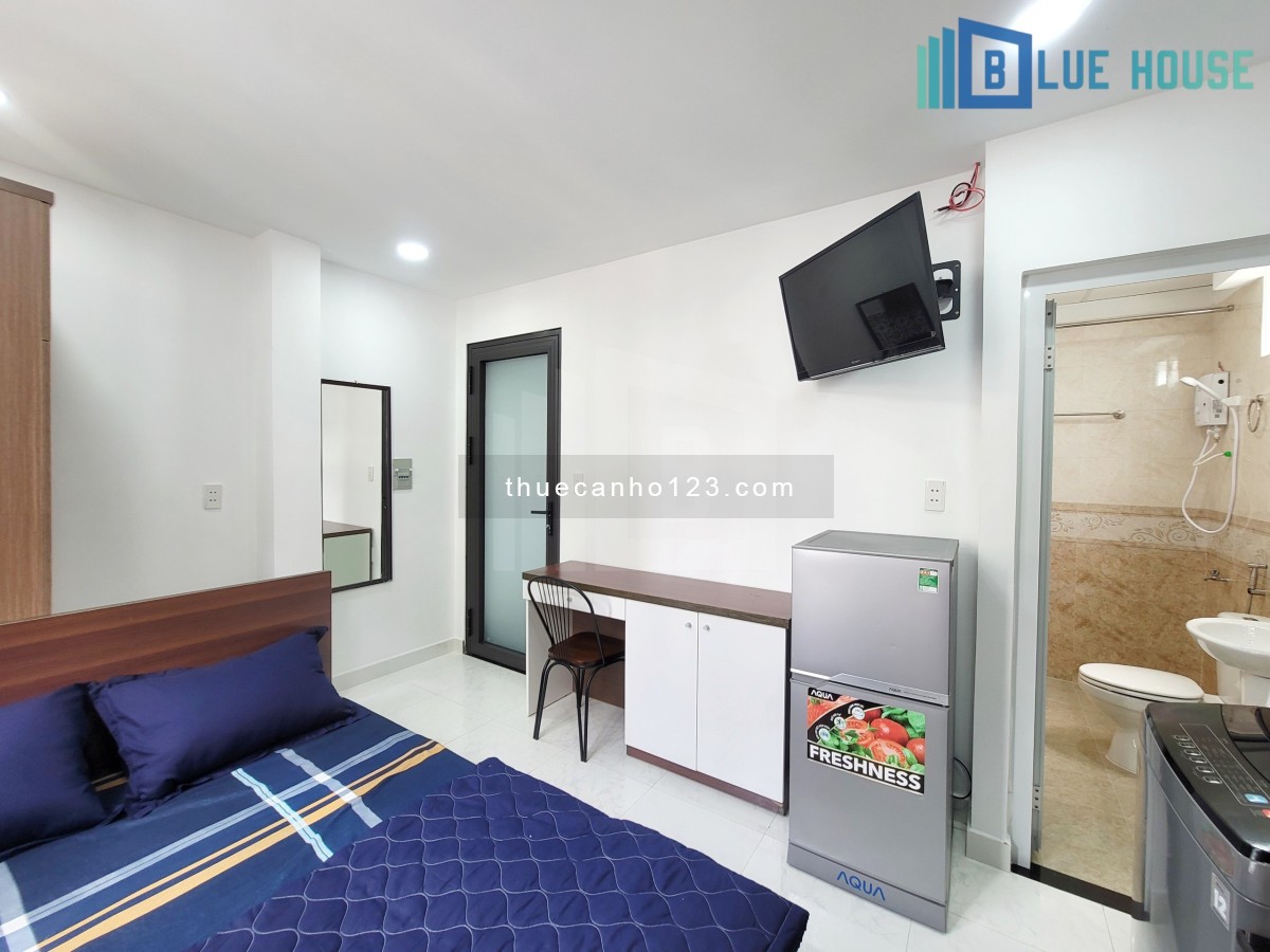 Phòng cao cấp cửa sổ lớn, full nội thất, máy giặt riêng Bắc Hải, sau lưng BigC Miền Đông