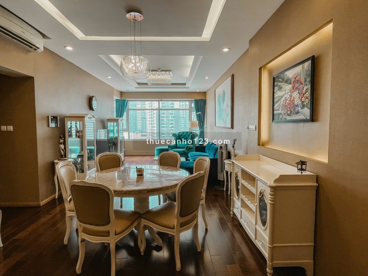 Cho thuê căn hộ Saigon Pearl, 3 phòng ngủ, lầu cao view tuyệt đẹp giá 26 triệu/tháng