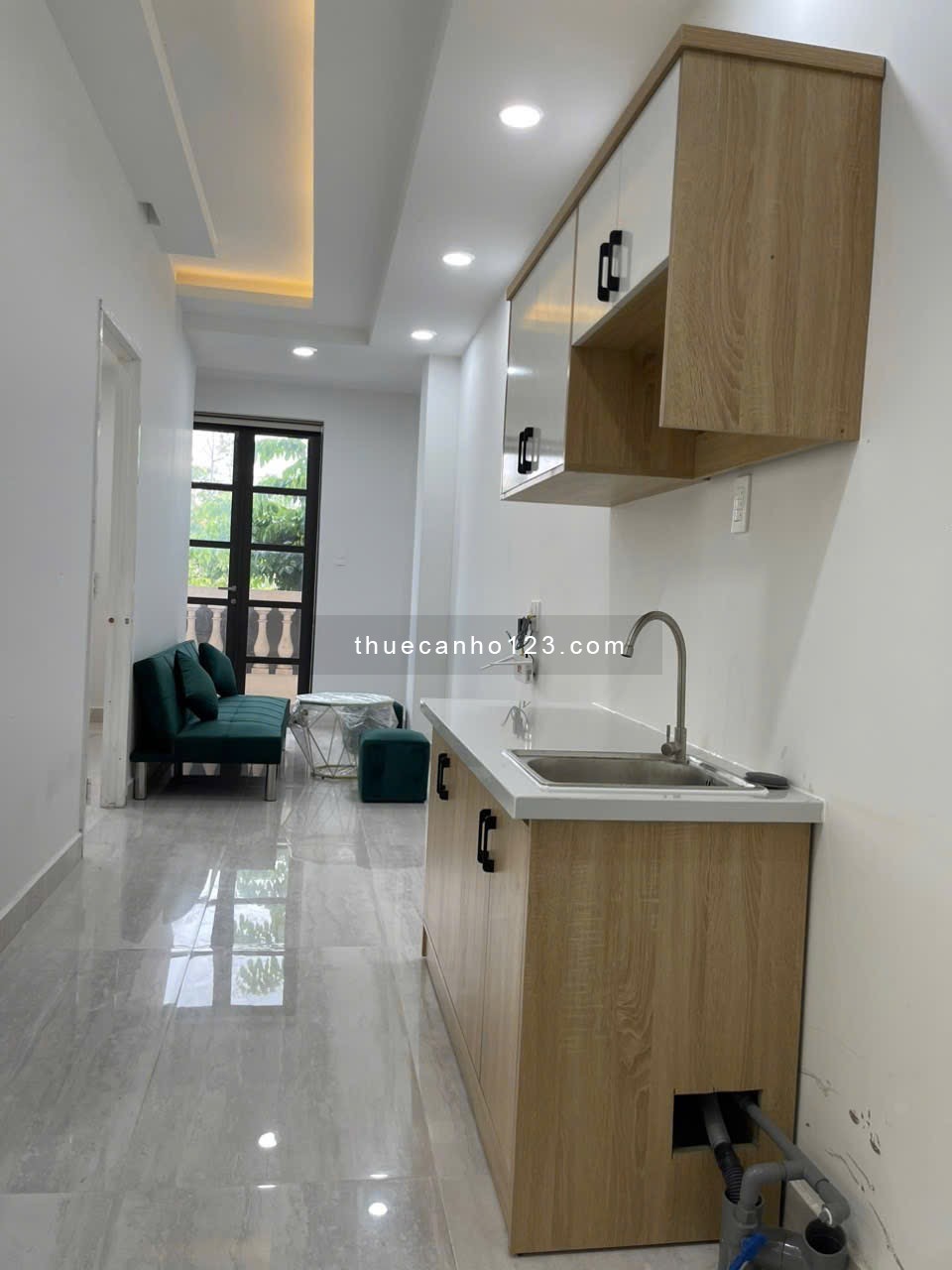 Cho Thuê CHDV 1 Phòng Ngủ Full Nội Thất, Ở Cityland Phường 10 Gò Vấp, Có Ban Công - Có Thang Máy