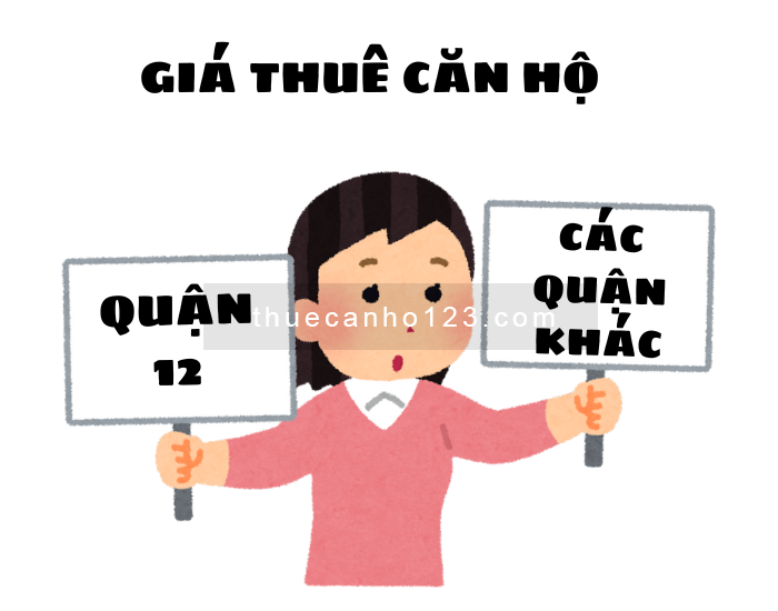 So sánh giá thuê giữa quận 12 với các quận khác