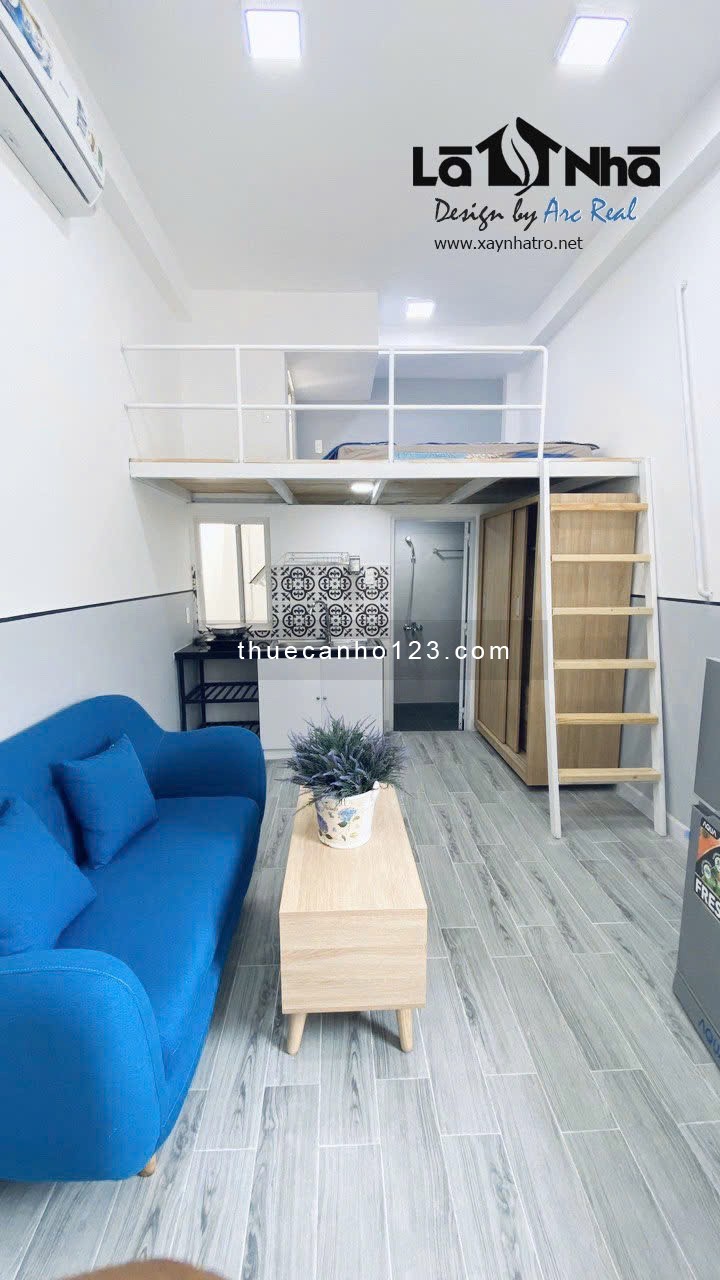 Cho thuê căn hộ duplex 30m2 full NT ở tối đa 2ng2xe ngay hẻm 261 Chu Văn An Q. Bình Thạnh