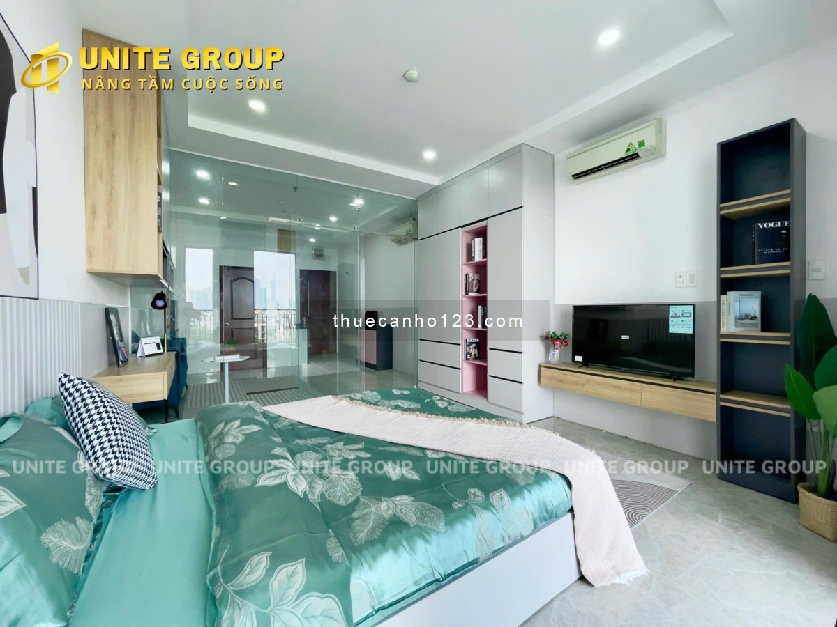 Studio ban công 30m2, đầy đủ nội thất, view sông, cách Lotte Mart Quận 7 chỉ 5p