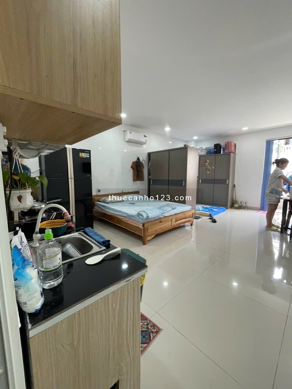 Cho Thuê Căn Hộ 1PN Full Nội Thất Tách Bếp Riêng, Có Ban Công, Ở Khu Cityland Park Hills P10 Gò Vấp