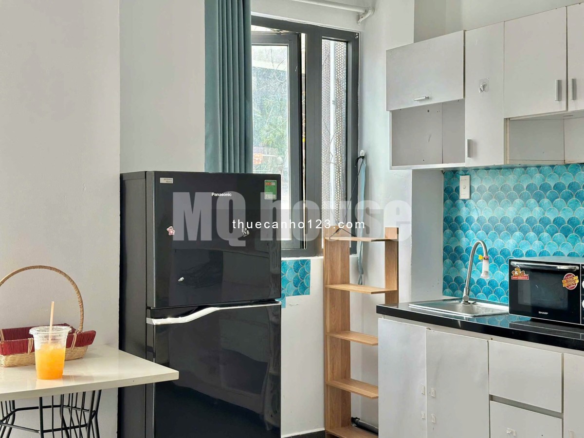 Chính chủ căn hộ mini đầy đủ nội thất cao cấp có ban công ngay cầu Lê Văn Sỹ, diện tích 35m2