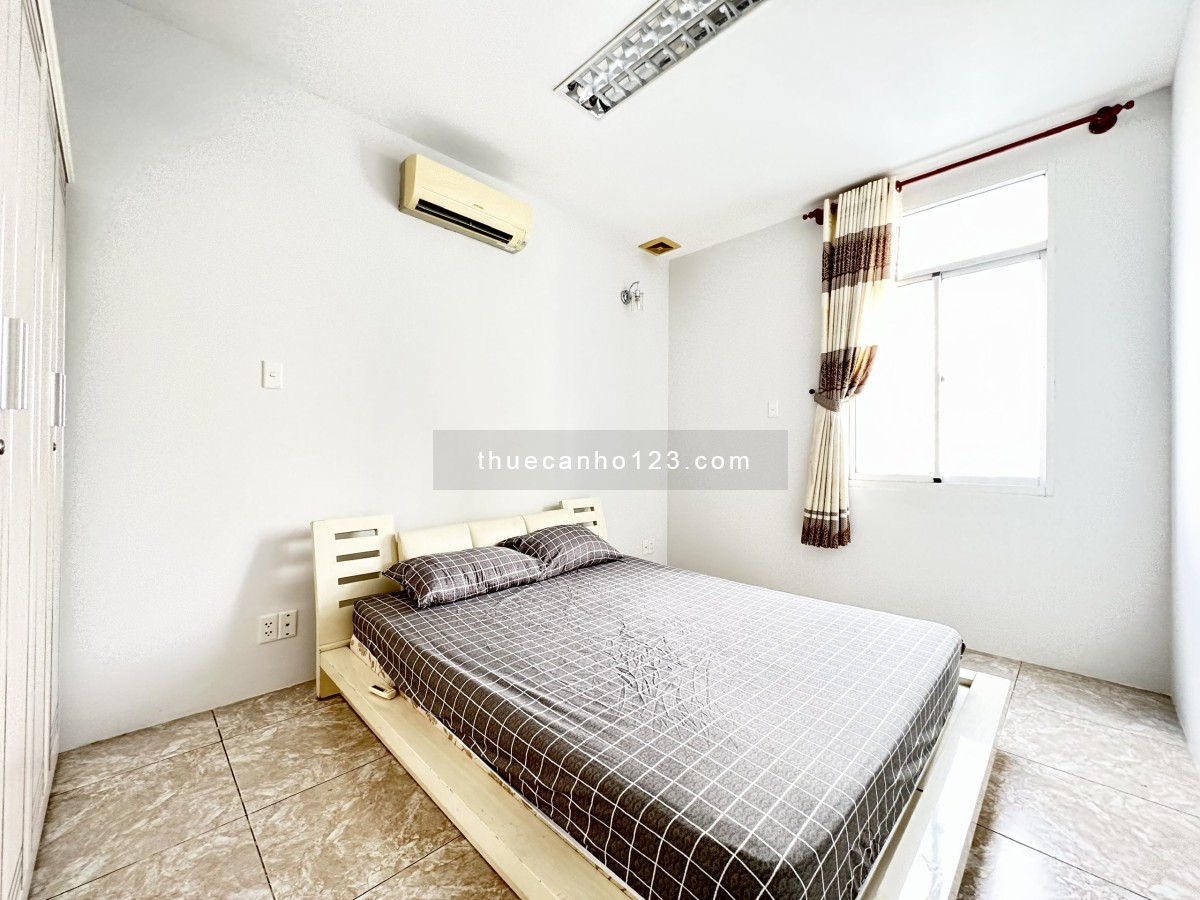 Căn góc rộng 85m2, 2p ngủ, có NT tại P6, Q3 giá 16tr/th