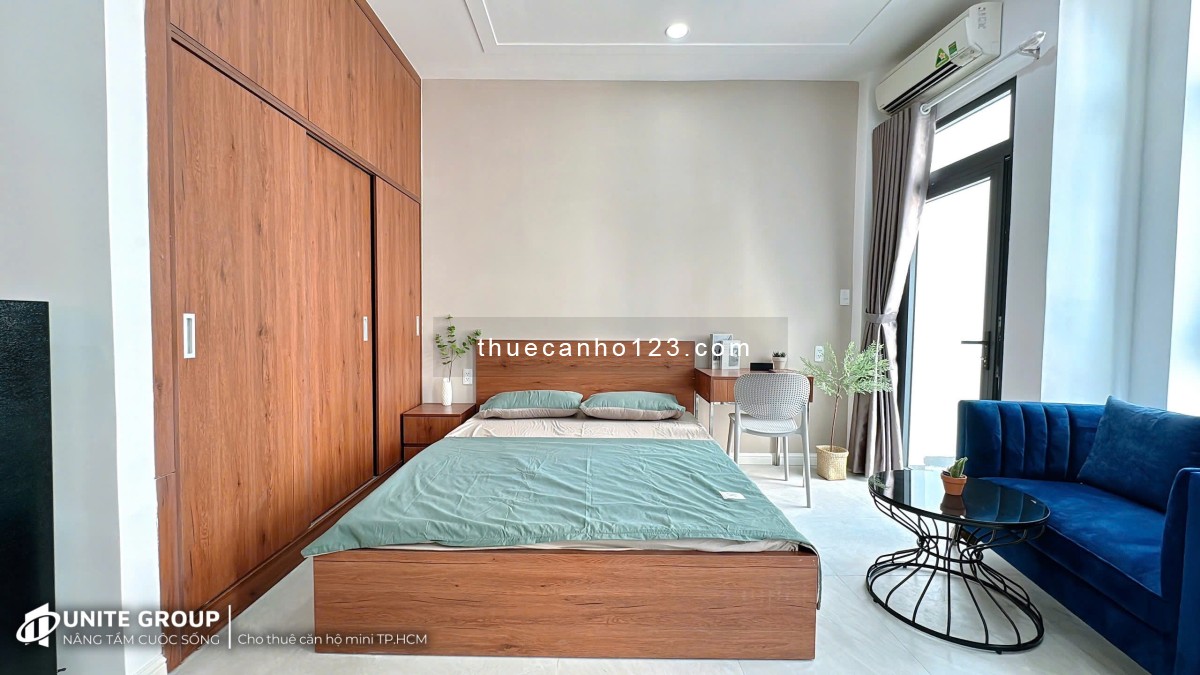 Căn Hộ Ban Công Quận 3 Đầy Đủ Nội Thất - Thang máy gần Công Trường Dân Chủ , Ga Sài Gòn , ĐH Sài Gòn