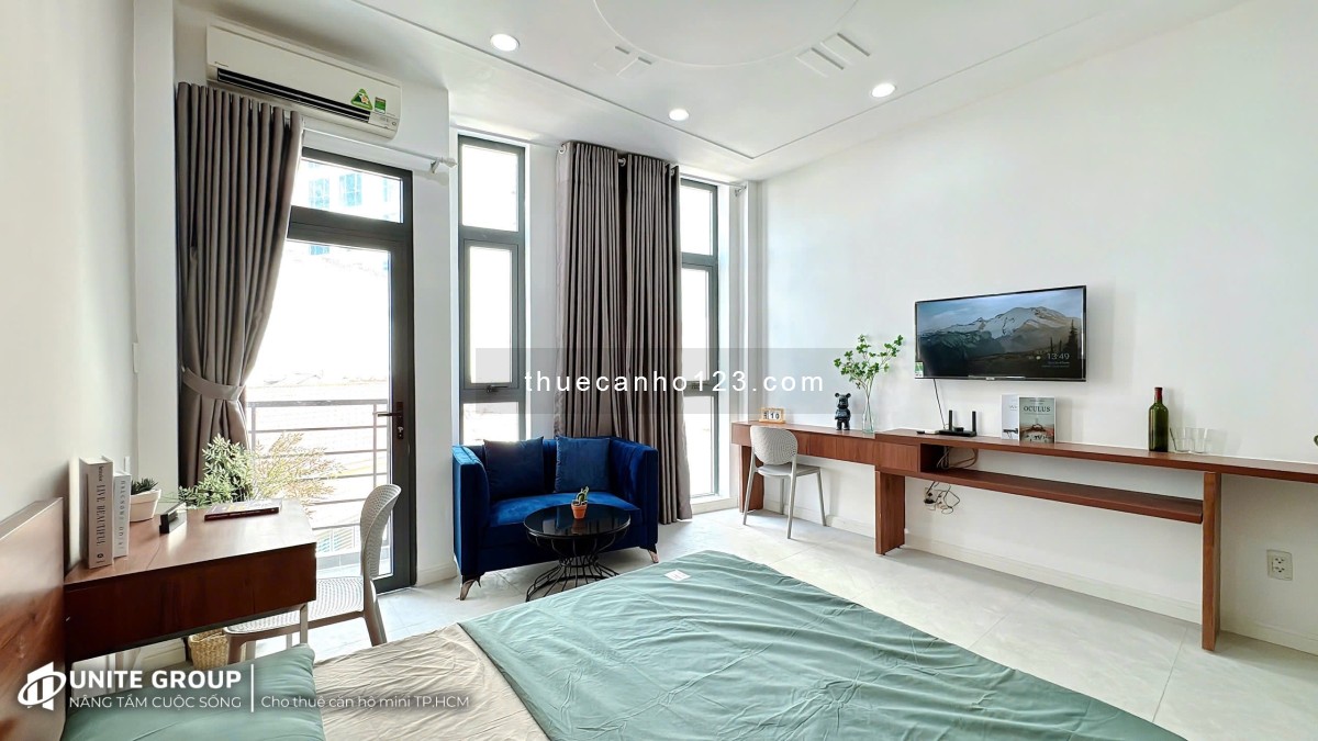 Căn Hộ Ban Công Quận 3 Đầy Đủ Nội Thất - Thang máy gần Công Trường Dân Chủ , Ga Sài Gòn , ĐH Sài Gòn