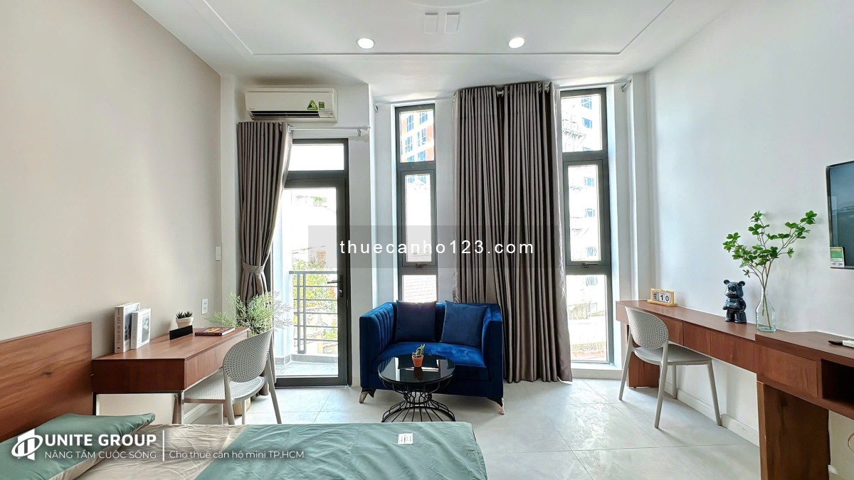 Căn Hộ Ban Công Quận 3 Đầy Đủ Nội Thất - Thang máy gần Công Trường Dân Chủ , Ga Sài Gòn , ĐH Sài Gòn
