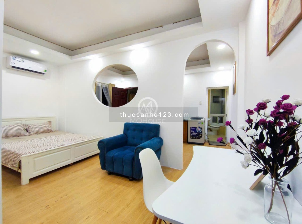 Cho thuê căn hộ ban công tách bếp 50m2 Thành Thái Q10