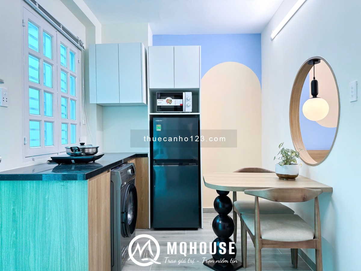 Cho thuê căn hộ Lê Văn Sỹ quận 3 tách bếp máy giặt riêng cửa sổ gần co.opmart nhiêu lộc