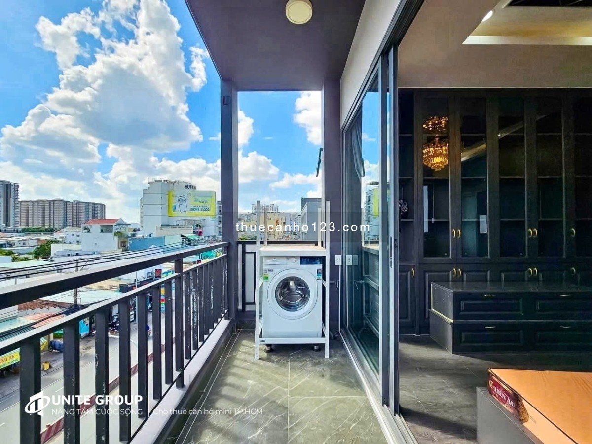 Trống CHDV 1PN ban công full nội thất gần Cầu Tân Thuận, siêu thị Go