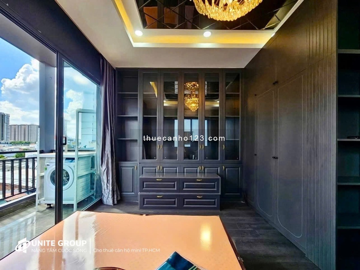 Trống CHDV 1PN ban công full nội thất gần Cầu Tân Thuận, siêu thị Go