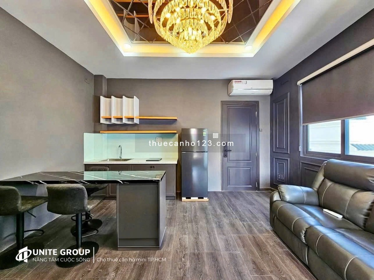 Trống CHDV 1PN ban công full nội thất gần Cầu Tân Thuận, siêu thị Go