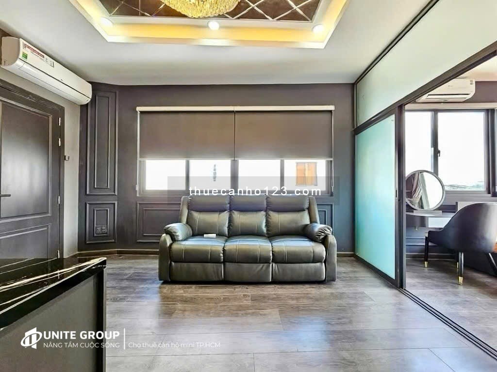 Trống CHDV 1PN ban công full nội thất gần Cầu Tân Thuận, siêu thị Go
