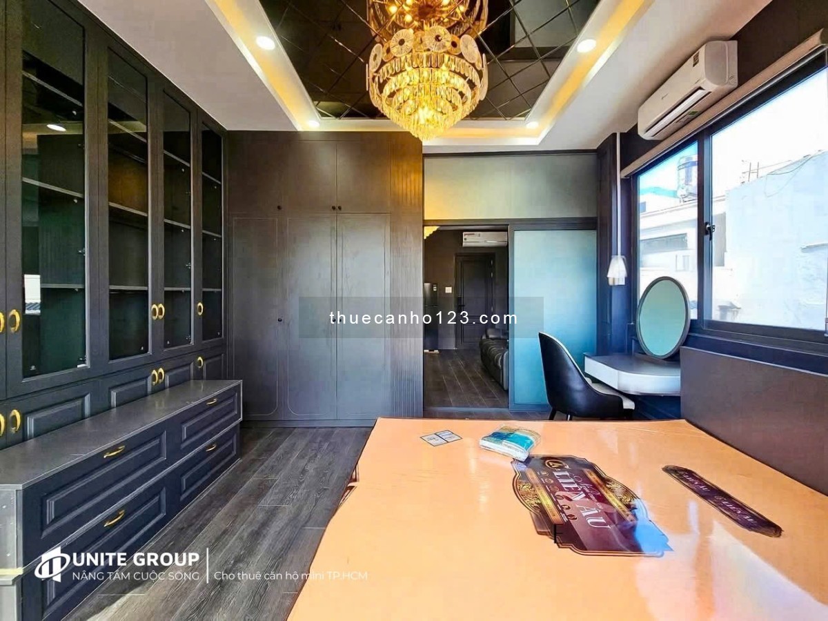 Trống CHDV 1PN ban công full nội thất gần Cầu Tân Thuận, siêu thị Go