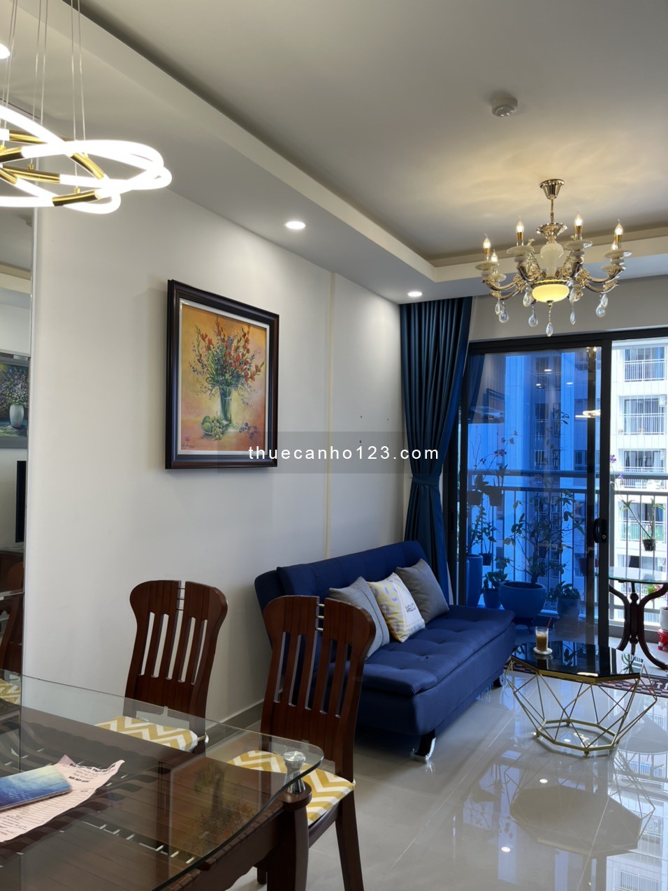 Siêu rẻ Q7 Riverside - Căn góc 2PN 2WC 73M2 full nội thất, giá 13 triệu. Liên hệ Điệp 0973 495 129