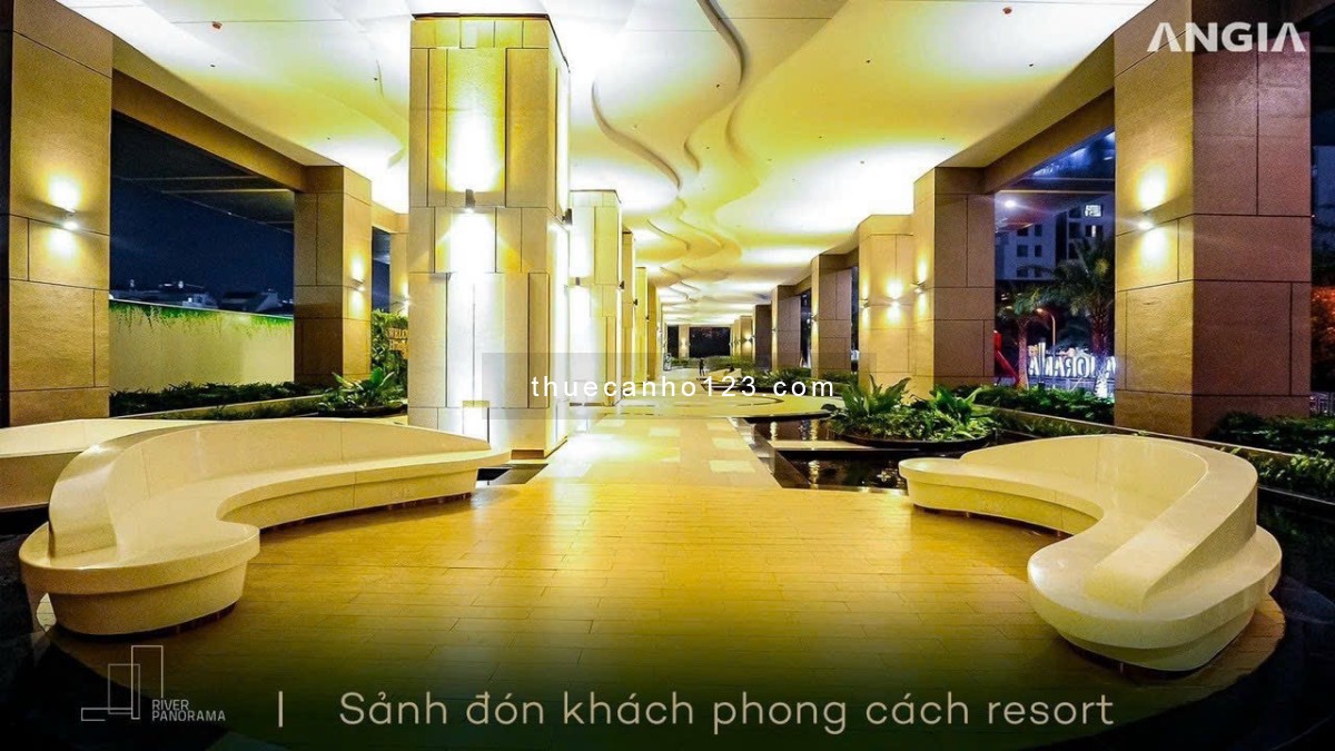 Căn hộ River Panorama - Cho thuê căn góc DT lớn 114m gồm 3PN 2WC, Full Nội thất, Giá 25 triệu/tháng!