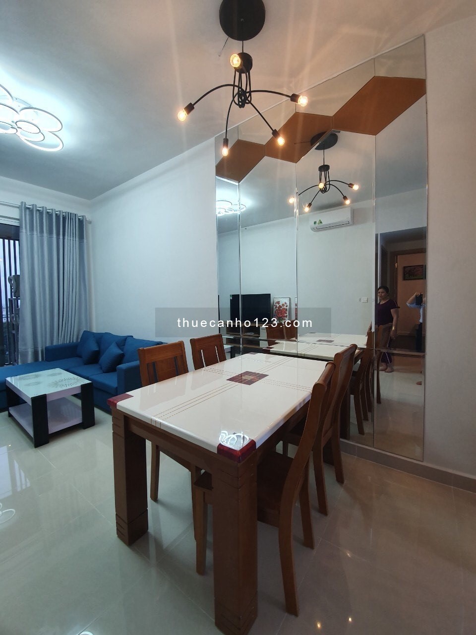 Cho thuê nhanh căn hộ Golden Mans 75m2 2 Phòng Ngủ 2WC, Đầy Đủ Tiện Nghi, 15tr5 LH 0906.887.586 Quân