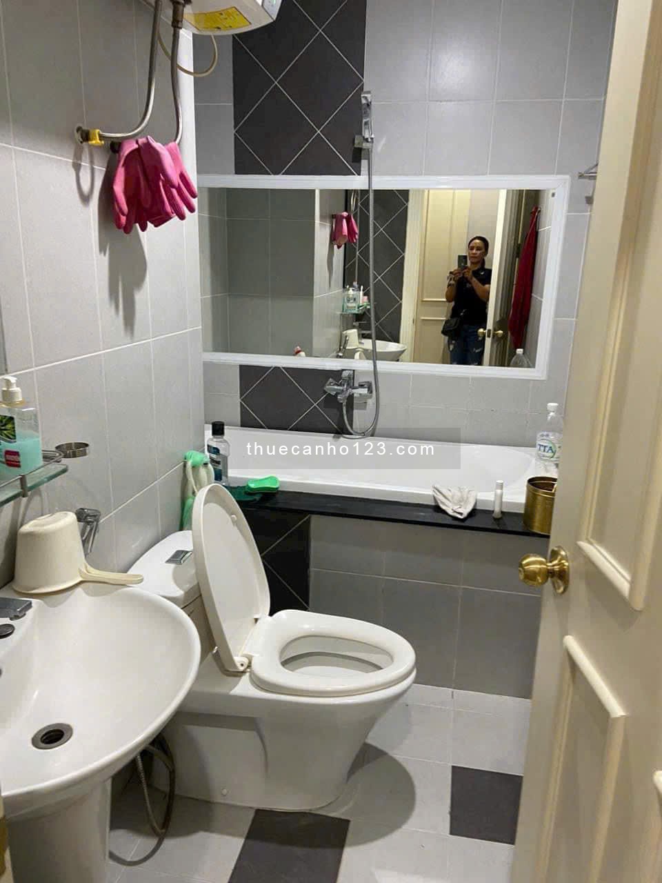 Chung cư Satra, Phan Đăng Lưu, P7, PN: 90m2, 2pn 2wc 17tr/tháng