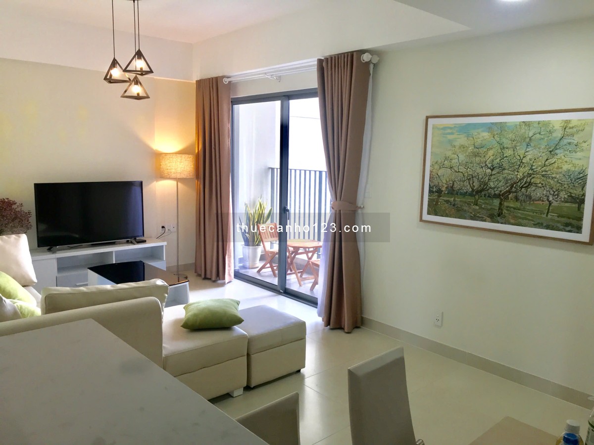 Cho thuê căn hộ Masteri Thảo Điền, 2 PN, view mát đầy đủ nội thất. Giá 16tr/th.