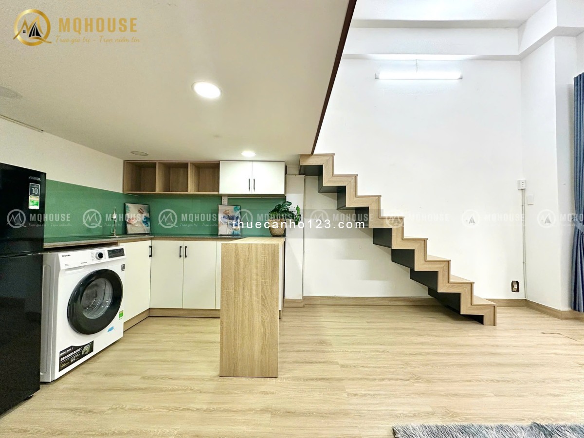 Căn hộ 2PN duplex ban công full nội thất gần Galaxy Cinema