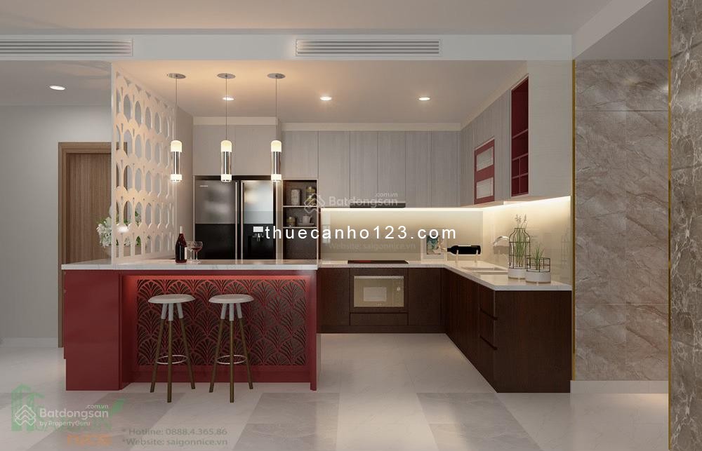 Cho thuê căn hộ cao cấp Botanica,, dt: 75m2, 2PN, NTCC, giá: 15 triệu/th
