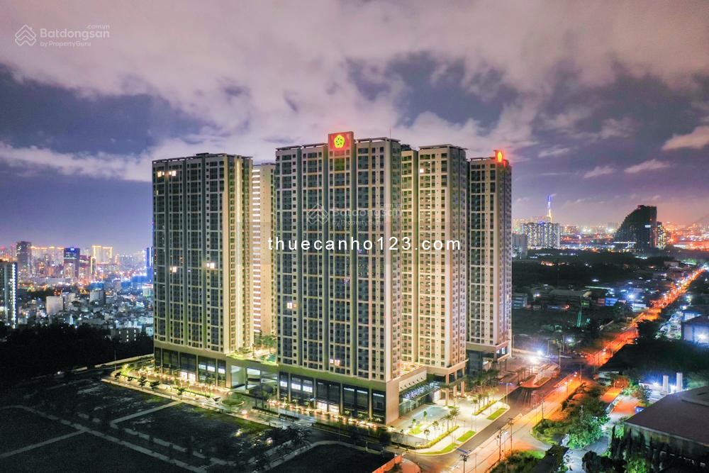 Cho thuê căn hộ Q7 Riverside Đào Trí 53,2m2. Có máy lạnh, Rèm, Máy nước nóng, bếp, hút mùi 8,5tr/th
