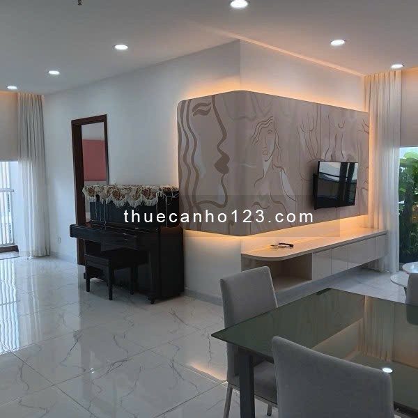 Cho thuê căn hộ lầu thấp, tại MidTown - PMH , 2 phòng ngủ, giá 23 triệu/tháng. 0903018683