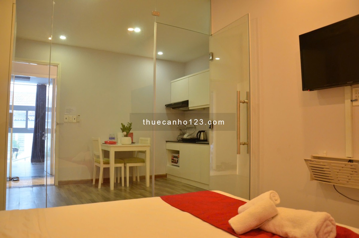 Cho thuê căn hộ 1PN cao cấp – Cửa số lớn, không gian thoáng mát – Gần công viên Tân Định