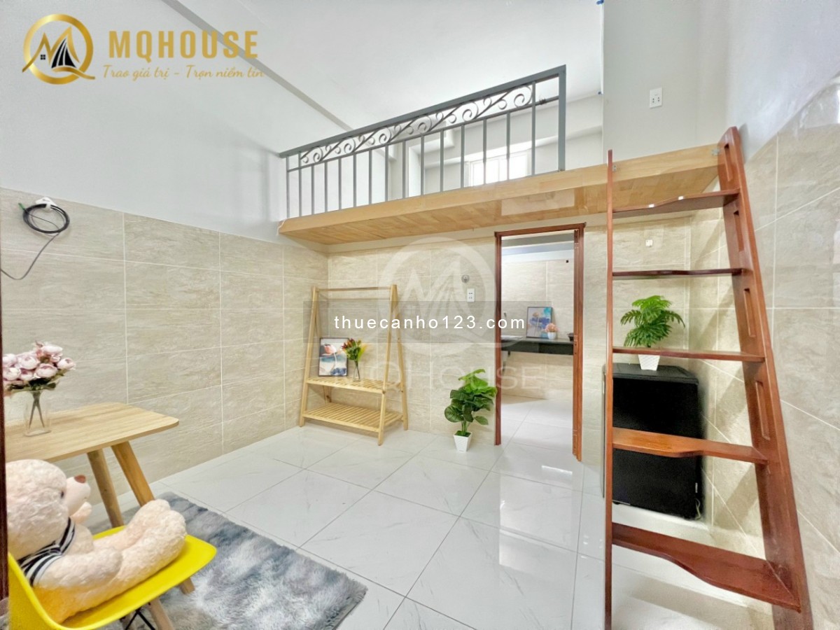 Trống sẵn ngay Lữ Gia - Gác cao 1m7 - Cửa sổ thoáng - Bếp tách riêng