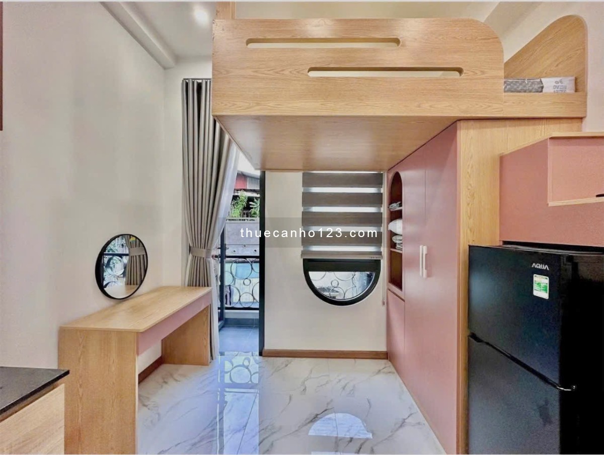 Căn Hộ Có Gác Full Nội Thất Ban Công Tại Quận 3 Gần Chợ Bàn Cờ, Bệnh Viện Từ Dũ