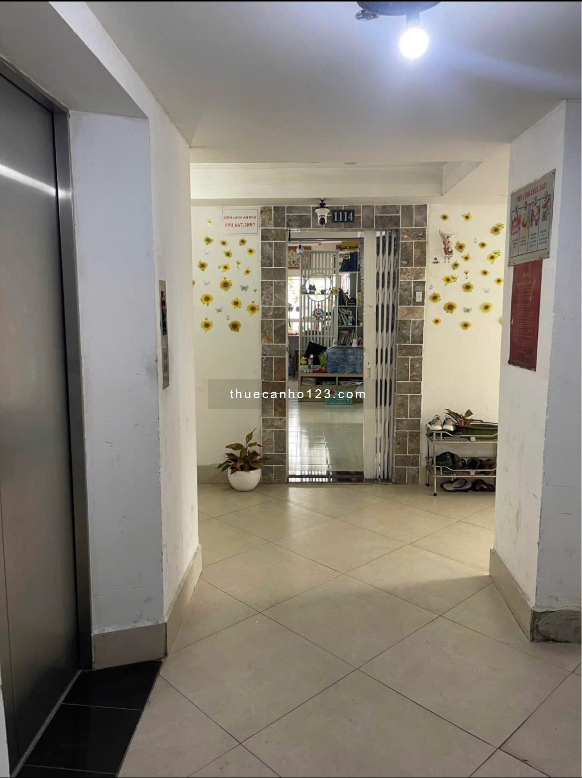 Chung cư Phú Thanh, 212 Thoại Ngọc Hầu, TP, 100m2, 3PN, 10tr/tháng.