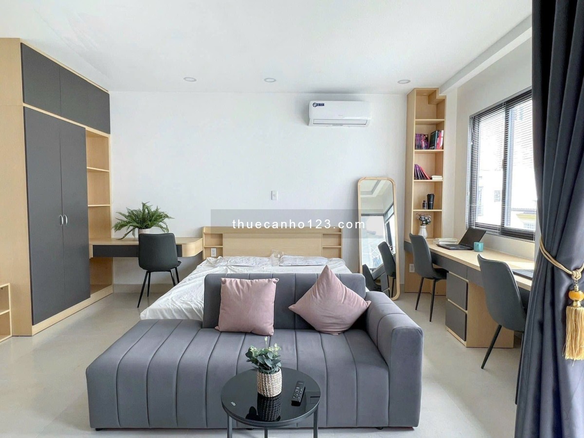 Dự án căn hộ studio đầy đủ nội thất cực xịn gần CV Hoàng Văn Thụ - Tân Bình - Tòa thang máy, an ninh