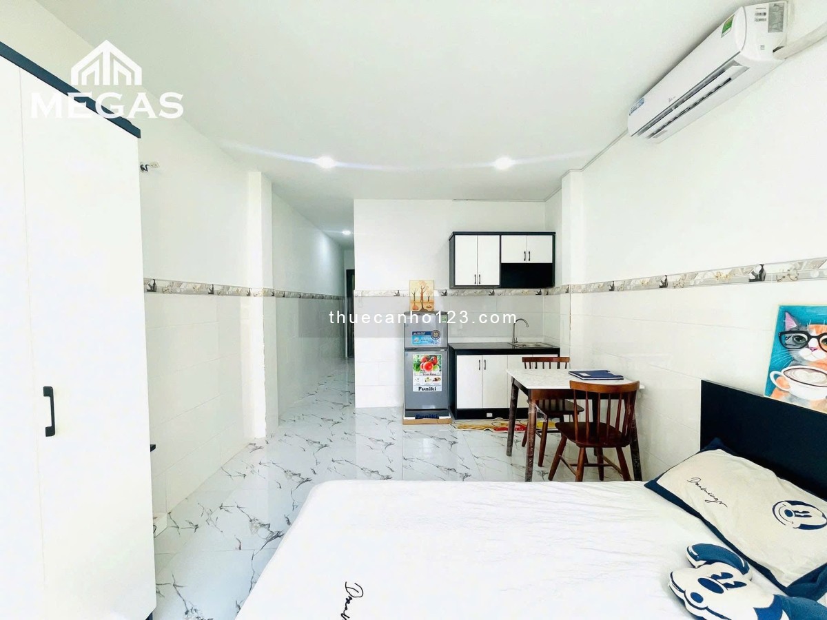 Cho thuê căn hộ cửa sổ lớn Lê Văn Sỹ quận 3 gần đại học sư phạm co.opmart nhiêu lộc Phú Nhuận