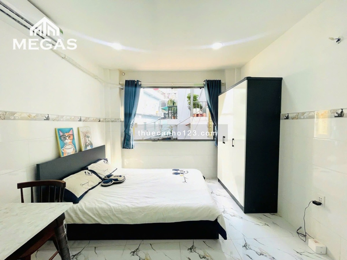 Cho thuê căn hộ cửa sổ lớn Lê Văn Sỹ quận 3 gần đại học sư phạm co.opmart nhiêu lộc Phú Nhuận