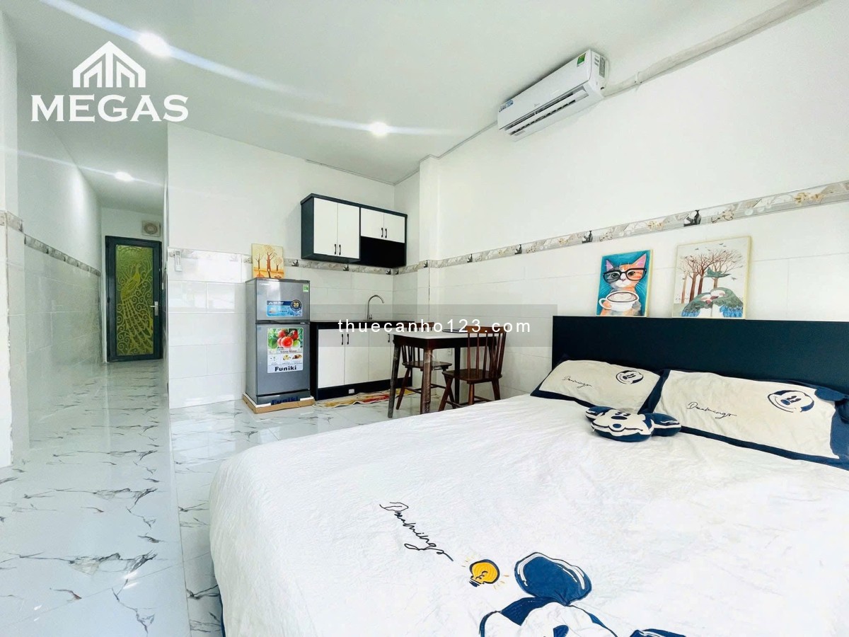 Cho thuê căn hộ cửa sổ lớn Lê Văn Sỹ quận 3 gần đại học sư phạm co.opmart nhiêu lộc Phú Nhuận