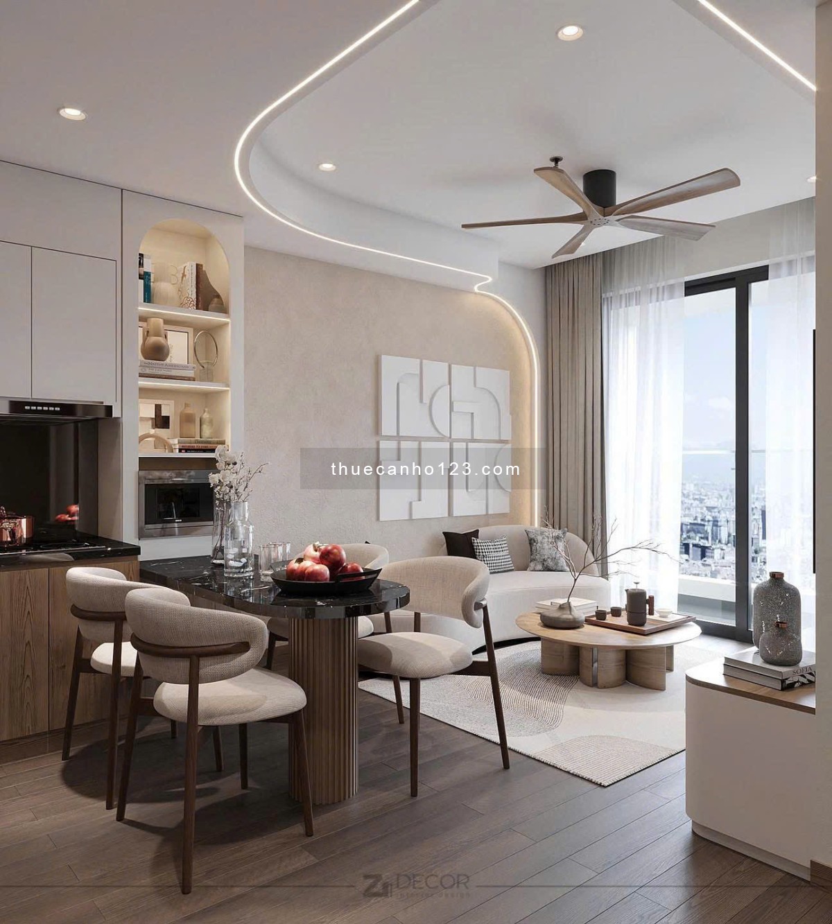 Cho thuê căn hộ 1PN/2PN full nội thất gần CV Hoàng Văn Thụ - Phường 2, Phường 4 - Quận Tân Bình