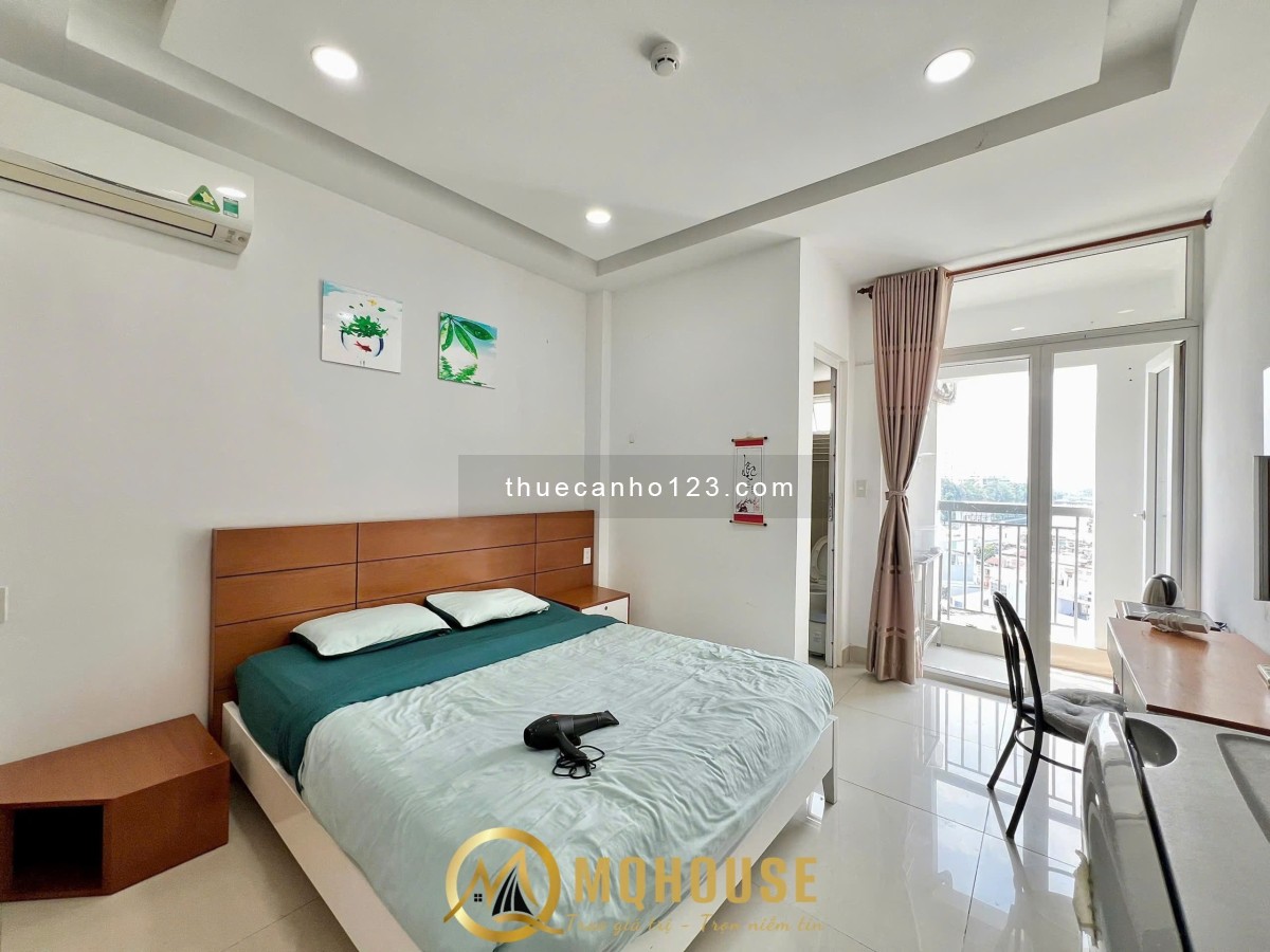 Căn Hộ Studio Tách bếp, Ban công, Huỳnh Mẫn Đạt Bình Thạnh, Khu Phố Nhật, An Ninh, Dân Trí Cao