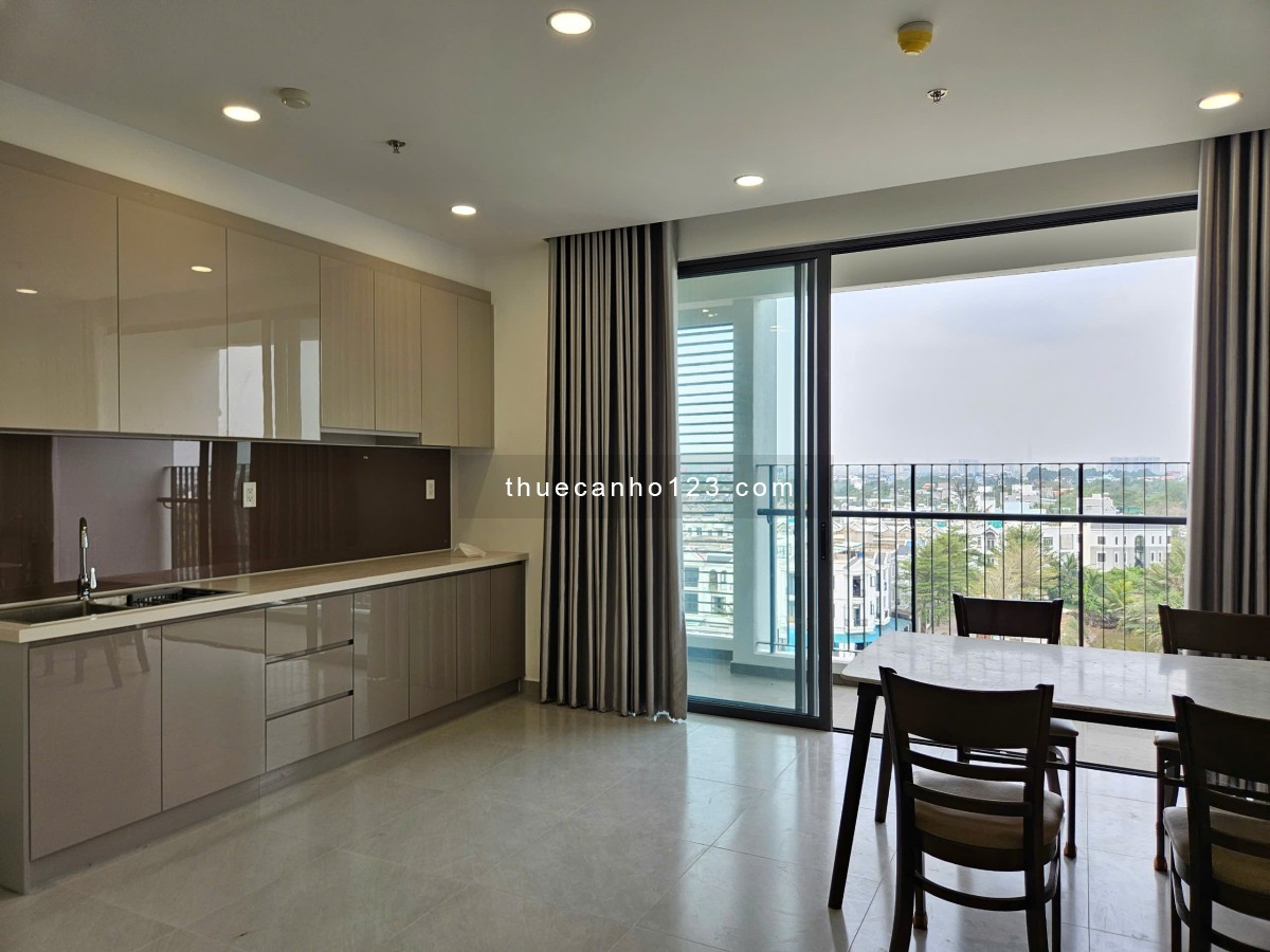 Căn hộ gia đình 3PN 3WC, MT Eastmark quận 9 có rèm máy lạnh.. nội thất nhà mới ở liền