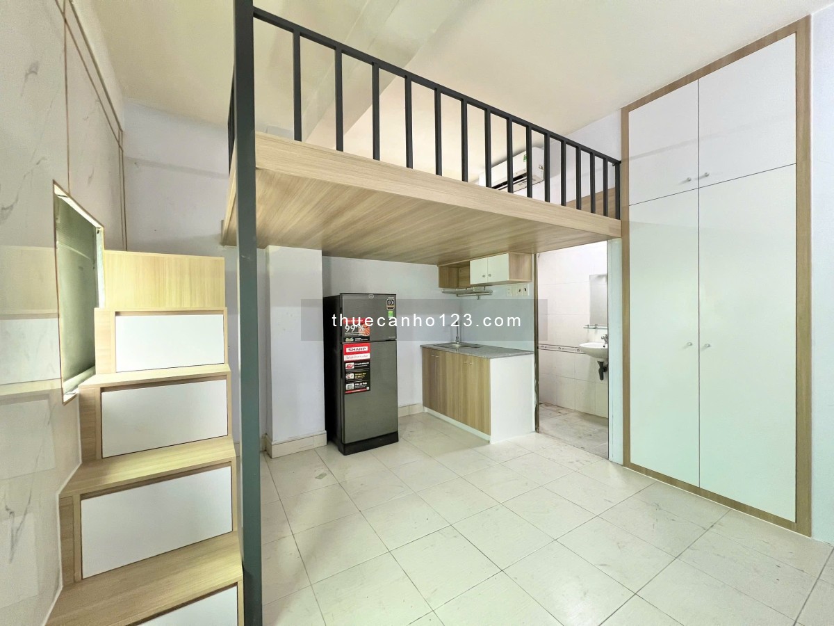 Cho thuê Căn Hộ Dịch Vụ Giá Rẻ + Đầy Đủ Nội Thất Mới + Cửa Sổ Trời Siêu Thoáng +Nguyễn Văn Cừ Quận 1